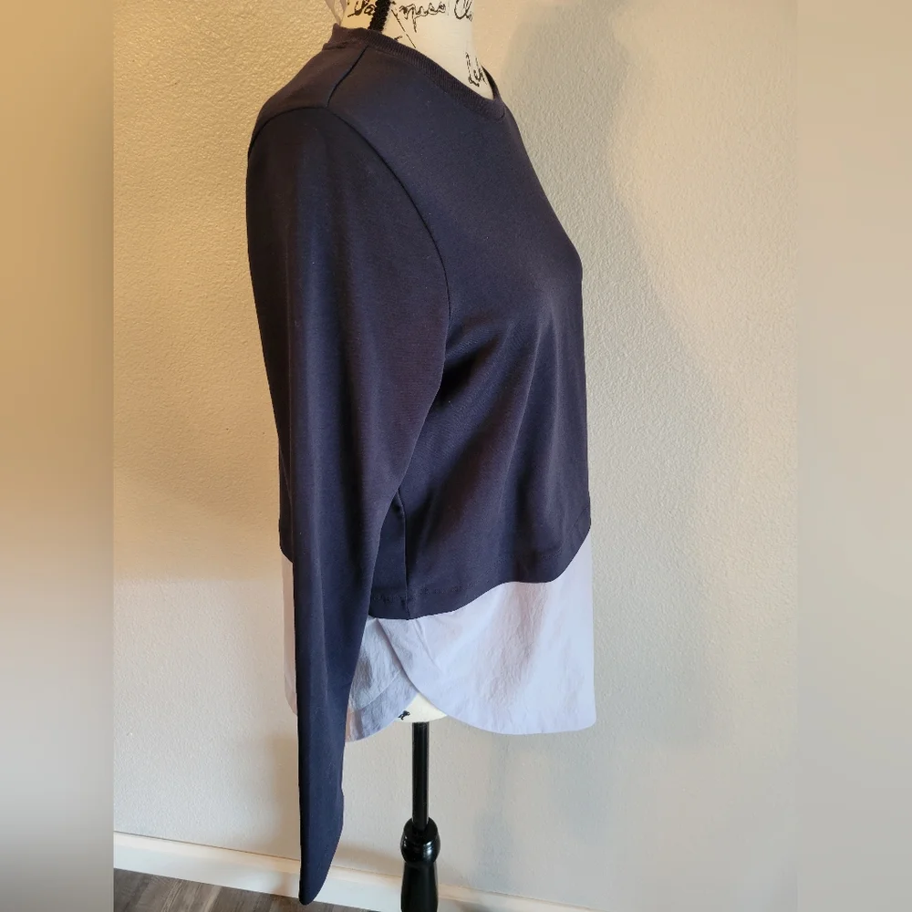Athleta Women Gallery Top 2.0 Long Sleeve Navy Quarry Blue XS - Picture 6 of 12